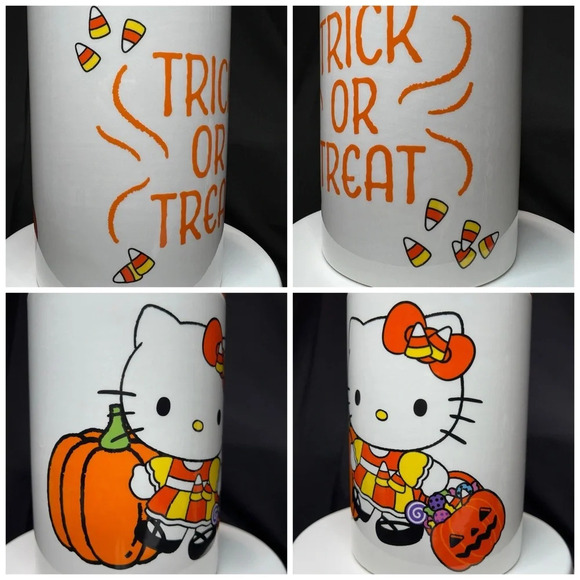 Sanrio Hello Kitty Halloween Ceramic Candy Corn Kitchen Bundle - Canister &Bowls - Picture 9 of 12
